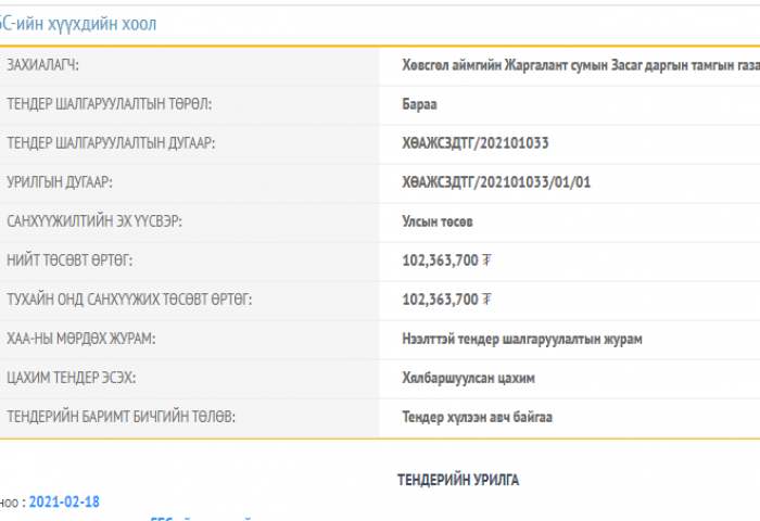 Сургууль, цэцэрлэгүүд хаагдсан ч хүнс нийлүүлэх зуу, зуун саяын тендерүүд зарлагдсаар байна