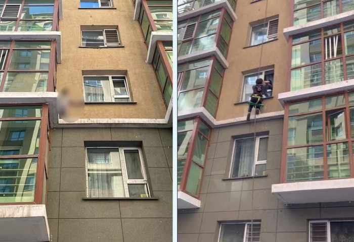Гурван давхраас унах гэж байсан хүүхдийн амийг аварсан Г.Батмөрөнг “Онцгой үйлстэн” тэмдгээр шагналаа