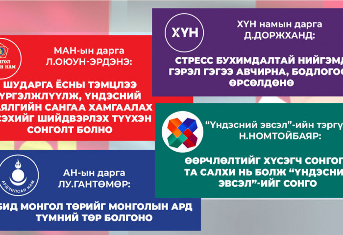 Нам, эвслийн дарга нар “нээлтийн үг”-ндээ юуг онцолсон бэ?