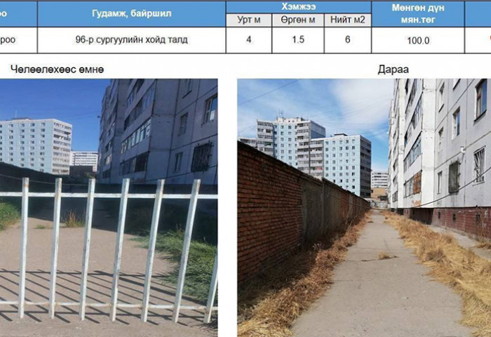 Нийслэлийн Газар зохион байгуулалтын албанаас МЭДЭГДЭЛ гаргалаа