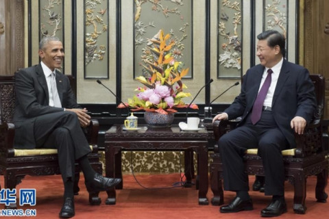 Ши Жиньпин АНУ-ын экс ерөнхийлөгч Барак Обаматай уулзав