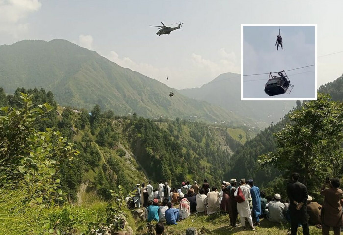 Пакистаны уулын хавцалд гацсан дүүжин тээврээс хүмүүсийг аврах ажиллагаа амжилттай өндөрлөв