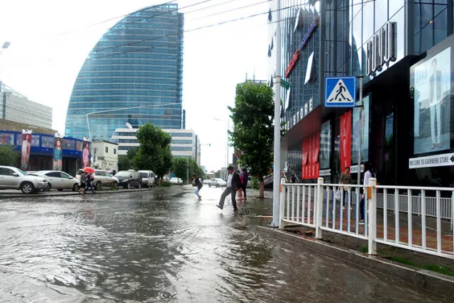 Улаанбаатарт бороо орно