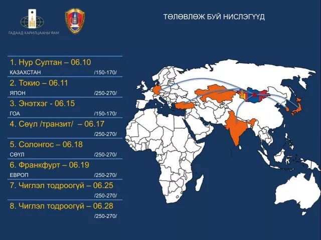 Чартер нислэгүүдийн хуваарьтай танилц