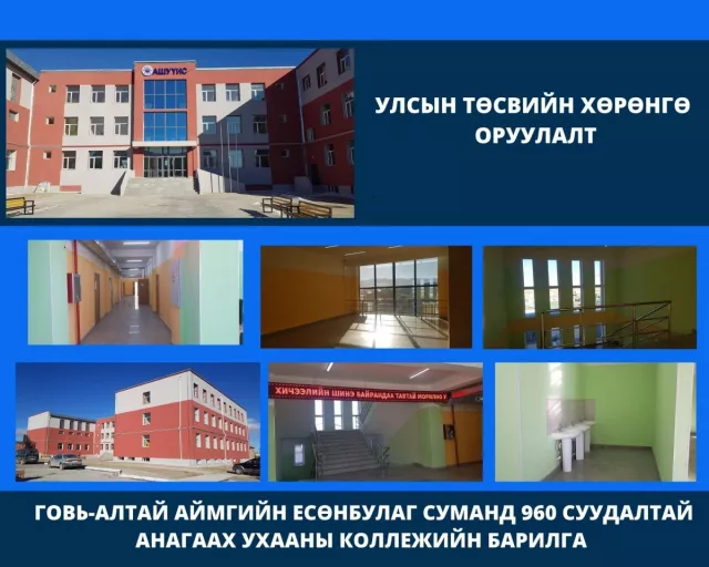 ЕСӨНБУЛАГ СУМЫН БҮТЭЭН БАЙГУУЛАЛТУУД АШИГЛАЛТАД ОРЖ ЭХЭЛЛЭЭ