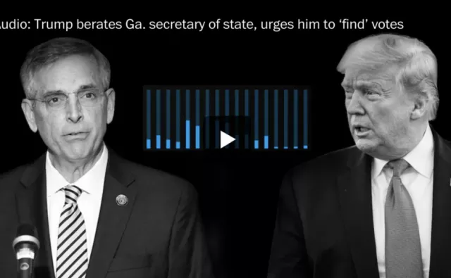 Дональд Трамп сонгуулийн саналын тоогоо нэмэхийг шаардаж байгаа бичлэгийг “Washington Post” сонин дэлгэлээ