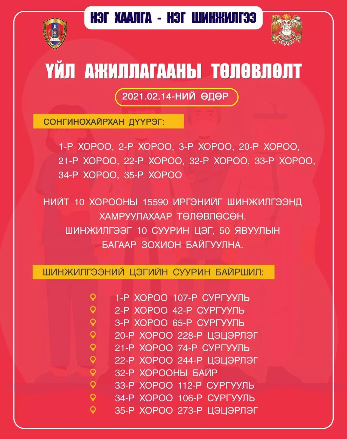 COVID-19: Масс дундаас илэрсэн 6 тохиолдлын байршлууд