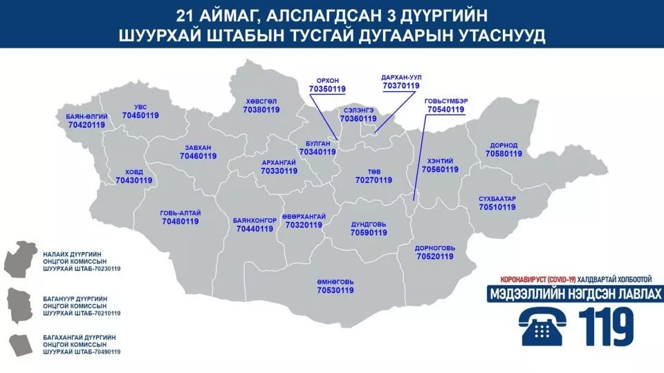 ТАНИЛЦ: Орон нутгийн Онцгой комиссын Шуурхай штабтай холбогдох ДУГААРУУД шинэчлэгджээ