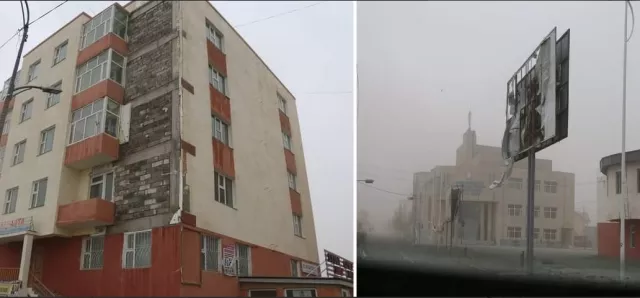 ФОТО: Говь-Алтайд хүчтэй шуурганы улмаас 25 айлын гэр нурж, 28 байшингийн дээвэр хууларчээ