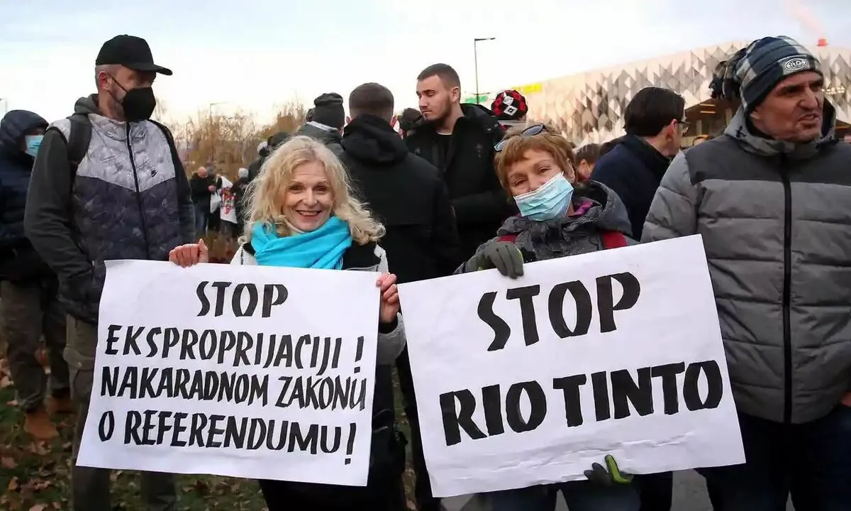 Сербид литийн уурхай нээх Рио Тинтогийн төлөвлөгөөг түдгэлзүүлэв