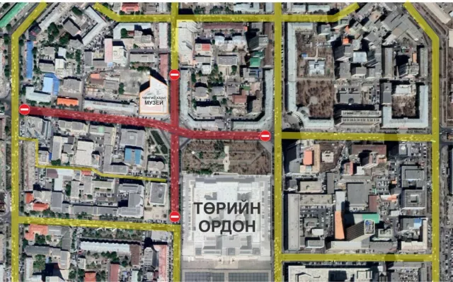 Өнөөдөр Сүхбаатарын талбайн баруун хойд уулзварын хөдөлгөөнийг 11:30-13:00 цагийн хооронд хаана