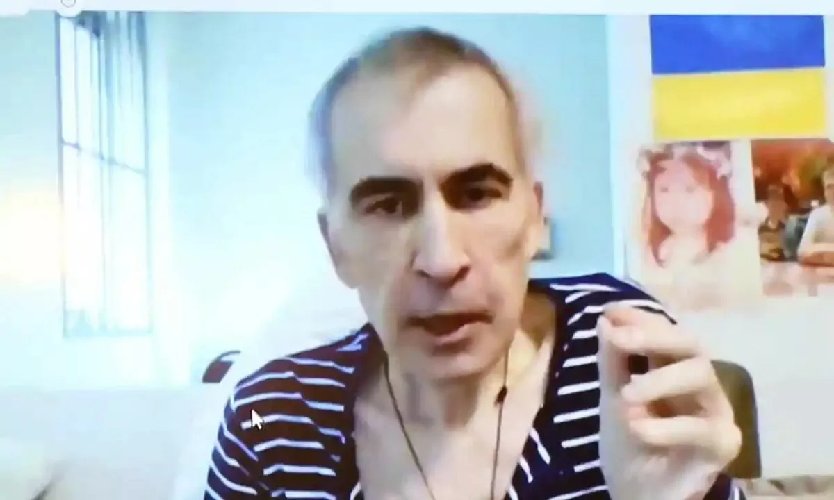 Турж эцсэн Гүржийн ерөнхийлөгч асан олон сарын дараа хүмүүсийн нүдний өмнө ил гарав