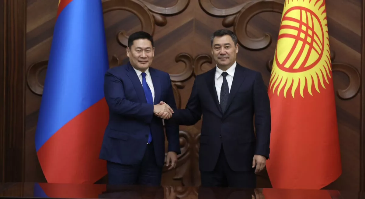 Ерөнхий сайд Л.Оюун-Эрдэнэ Бүгд Найрамдах Киргиз Улсын Ерөнхийлөгч Садыр Жапаровт бараалхлаа