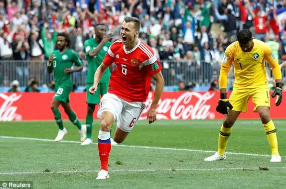  ОХУ-ын  үндэсний шигшээ Саудын Арабын багийг 5:0 харьцаагаар бут ниргэв