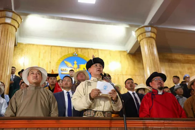 Монгол Улсын Ерөнхийлөгч У.Хүрэлсүх Үндэсний их баяр наадмыг хааж үг хэллээ