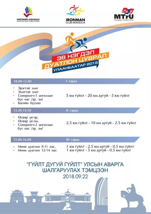 АВТОМАШИНГҮЙ ӨДӨР ДУАТЛОНЫ УЛСЫН ТЭМЦЭЭН БОЛНО