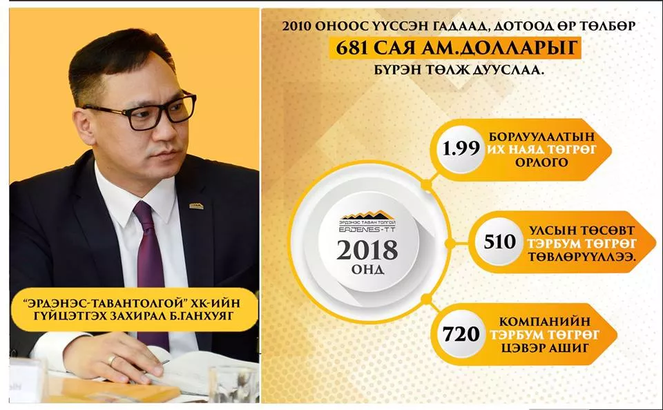 "Эрдэнэс-Тавантолгой"ХК ажлаа тайлагнав