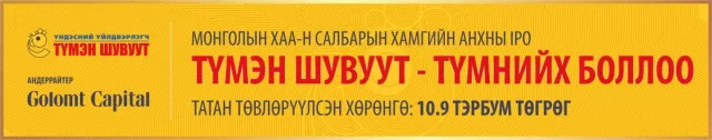 ТҮМЭН ШУВУУТ ТҮМНИЙХ БОЛЛОО