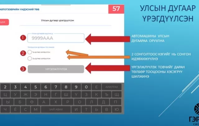 ГЭРЭГЭ КИОСК-ООС АВАХ АВТОТЭЭВРИЙН ҮЙЛЧИЛГЭЭНҮҮД НЭМЭГДЛЭЭ