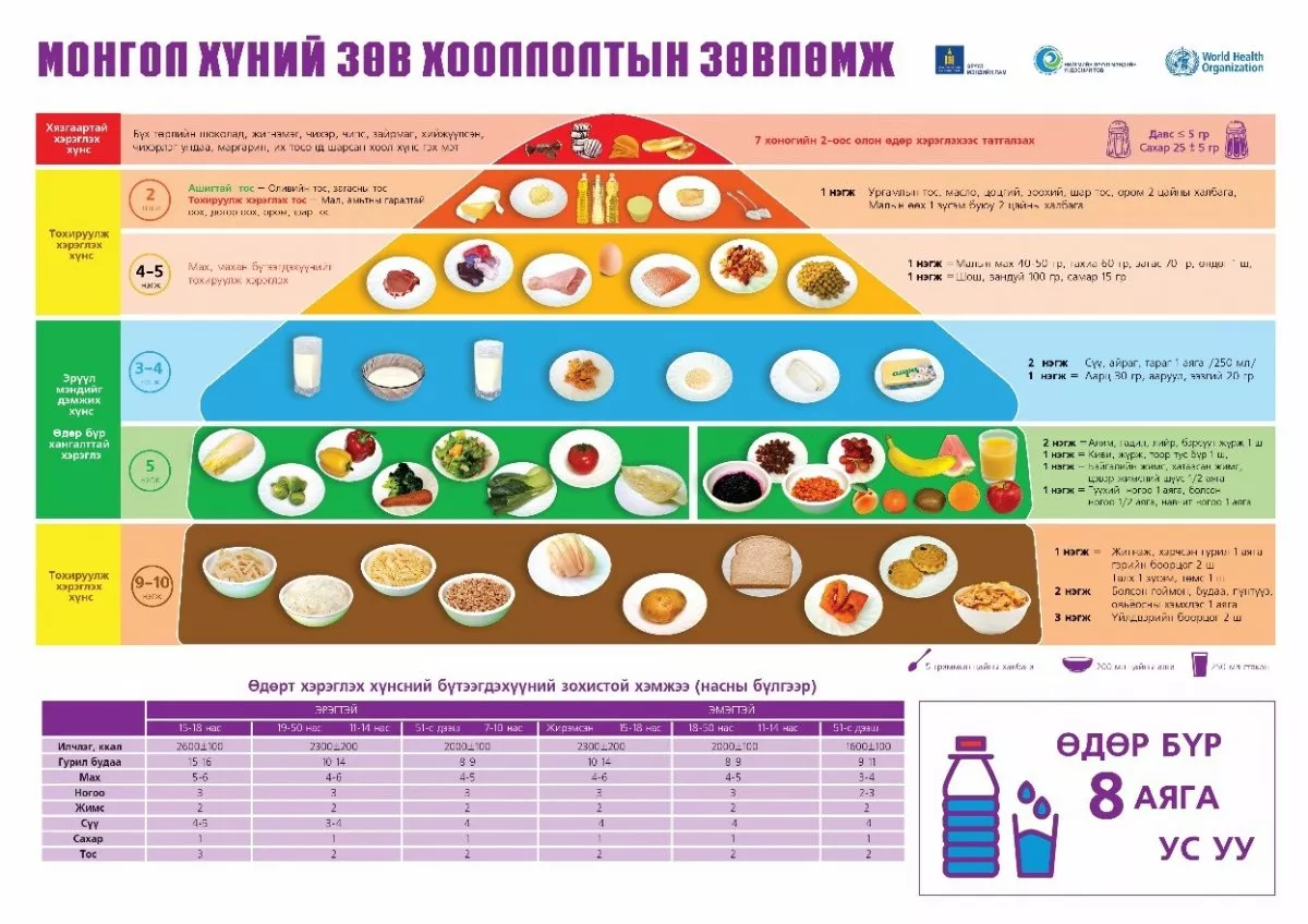 Өдрийн хэрэгцээт илчлэгийн 50 хувийг нүүрс ус эзлэх ёстойг та мэдэх үү?